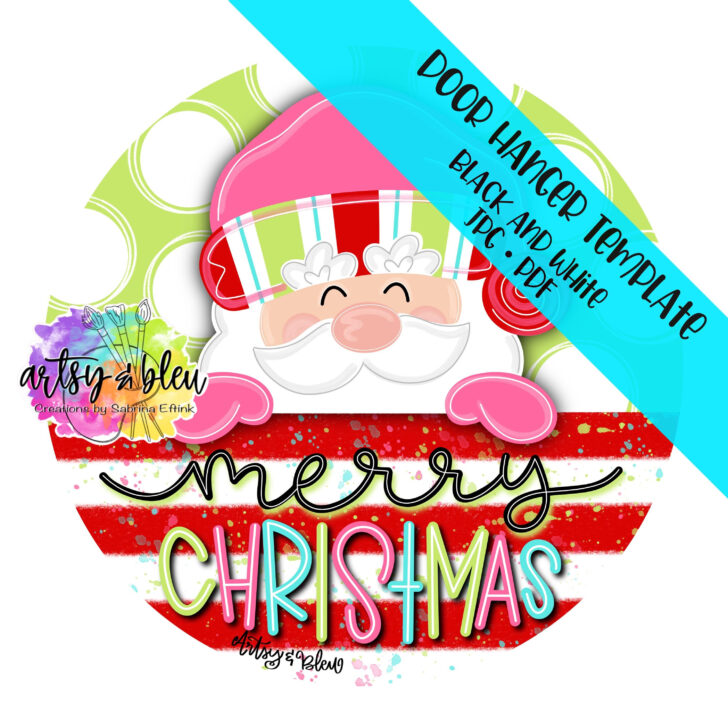 Christmas Door Hanger Template