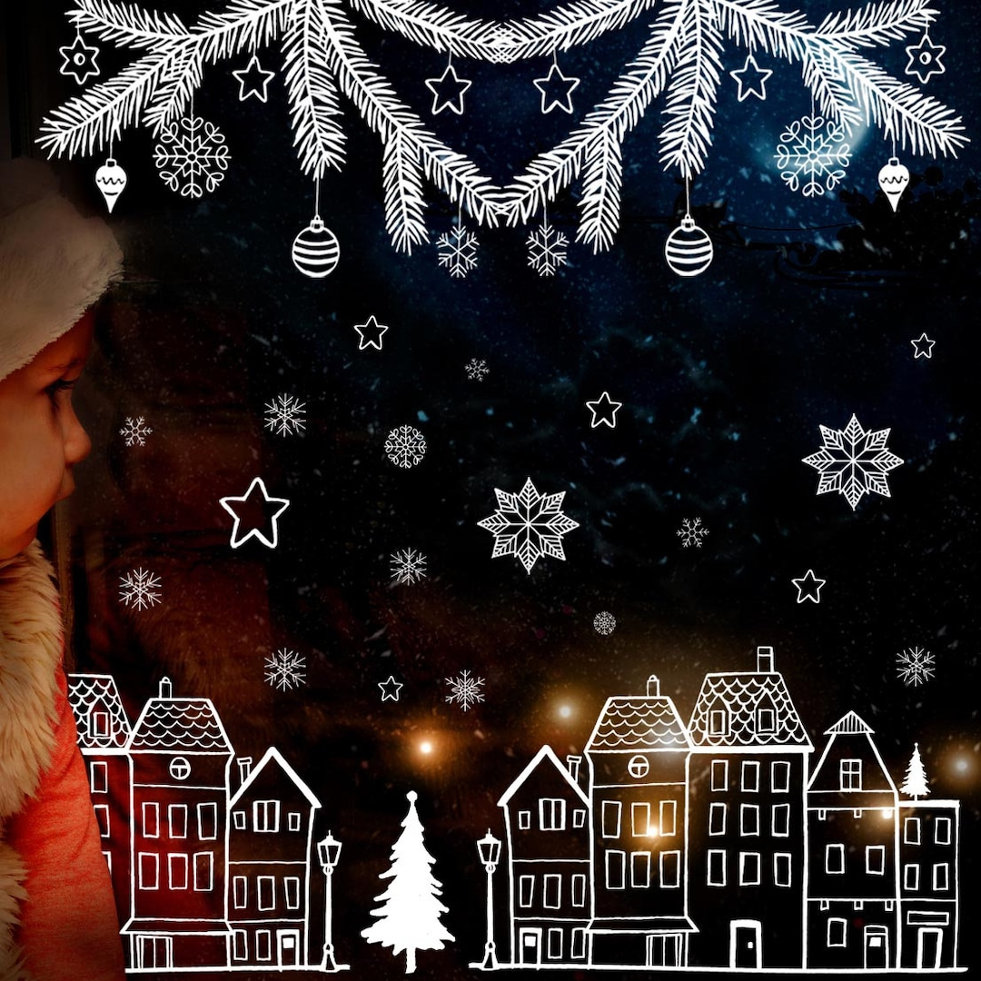 Template Window Picture Chalk Window Picture Chalky Markers with regard to Chalk Pen Christmas Window Template