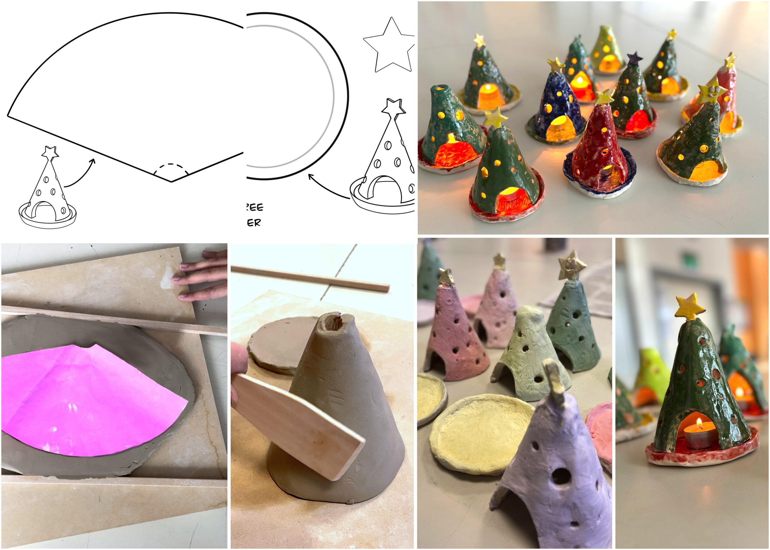 Templates For Ceramic Christmas Trees – Arte A Scuola with regard to Ceramic Christmas Tree Template
