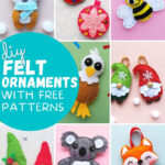 The Cutest Diy Felt Ornaments (With Free Patterns) Regarding Christmas Felt Template Free