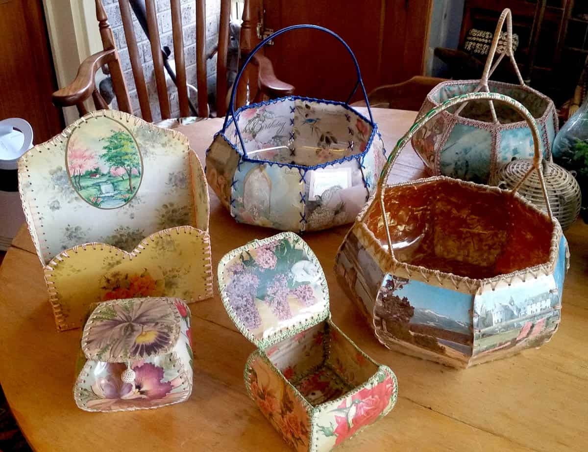 The Quest For The Vintage “Card Basket” | Garland Magazine with Christmas Card Basket Template
