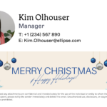 Top 10 Christmas Email Signature Templates | Exclaimer Within Christmas Email Signature Template