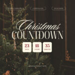Vintage Christmas Countdown Animated Instagram Post With Regard To 12 Days Of Christmas Video Template