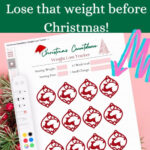 Weight Loss Chart Christmas Countdown Printable | 12 Week Weight Loss  Countdown To Christmas Regarding Christmas Countdown Weight Loss Template