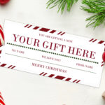 Weihnachten Ihr Geschenk Hier Zertifikat Coupon   Instant Download For Christmas Gift Iou Template