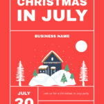 Whimsical Experience The Joy Of Christmas In July Online Flyer For Christmas In July Flyer Template