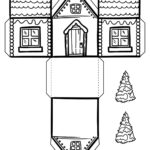 Winter Paper House Templates (Free Printables) Intended For Christmas House Template Printable