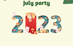 Wonderful Notice Of Christmas Party In July Online Flyer Template pertaining to Christmas In July Poster Template