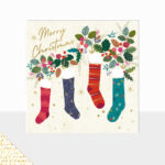 Wonderland Merry Christmas Stockings   Laura Darrington Design With Regard To Christmas Card Stocking Template