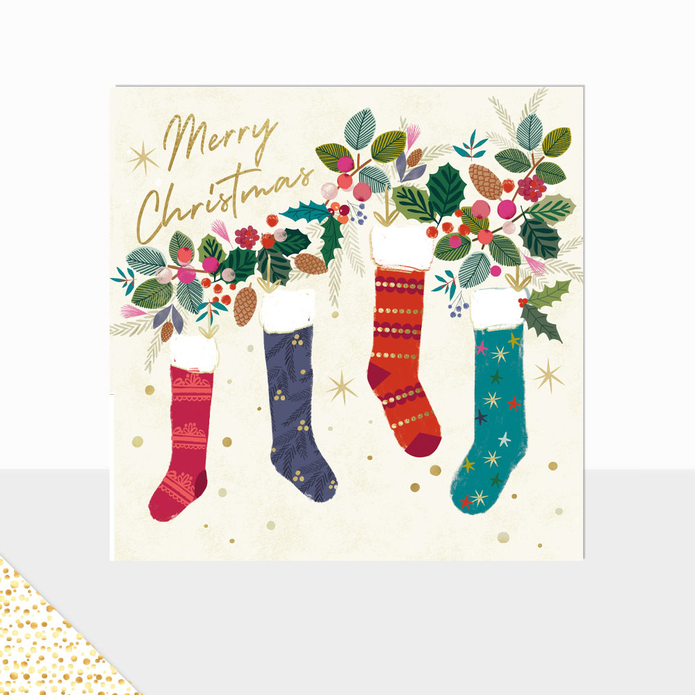 Wonderland Merry Christmas Stockings - Laura Darrington Design with regard to Christmas Card Stocking Template