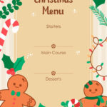 Xmas Menu Template | View.icsl.edu.gr For Blank Christmas Menu Template Free