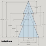 Xmas Tree 3D Led Acrylic Edge Lit Lamp | Techydiy Within Acrylic Christmas Tree Template