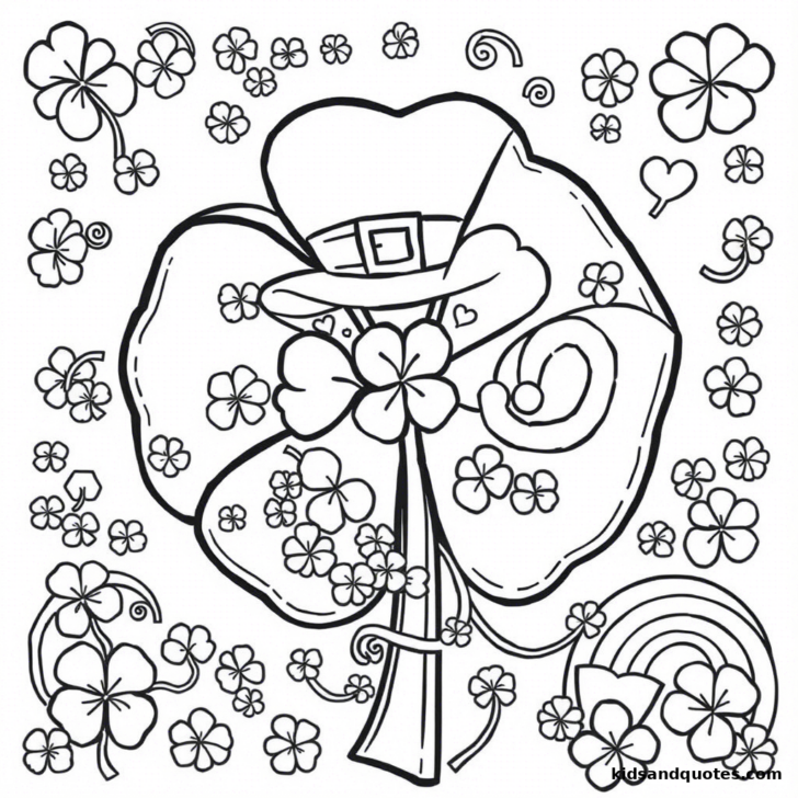 Shamrock Whimscal Template Black And White