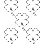 12 Cute Four Leaf Clover Printable Templates (Free!)   Cassie Regarding 4 Leaf Shamrock Template Printable