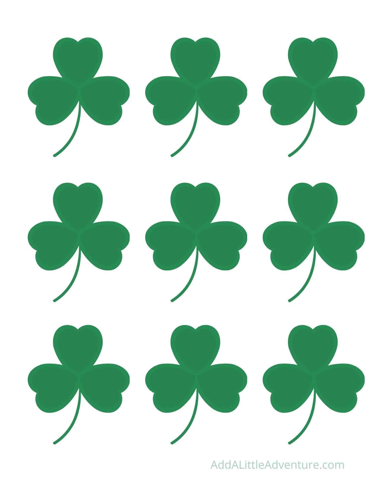 12 Free Printable Shamrock And Four-Leaf Clover Templates inside 2 Inch Shamrock Template