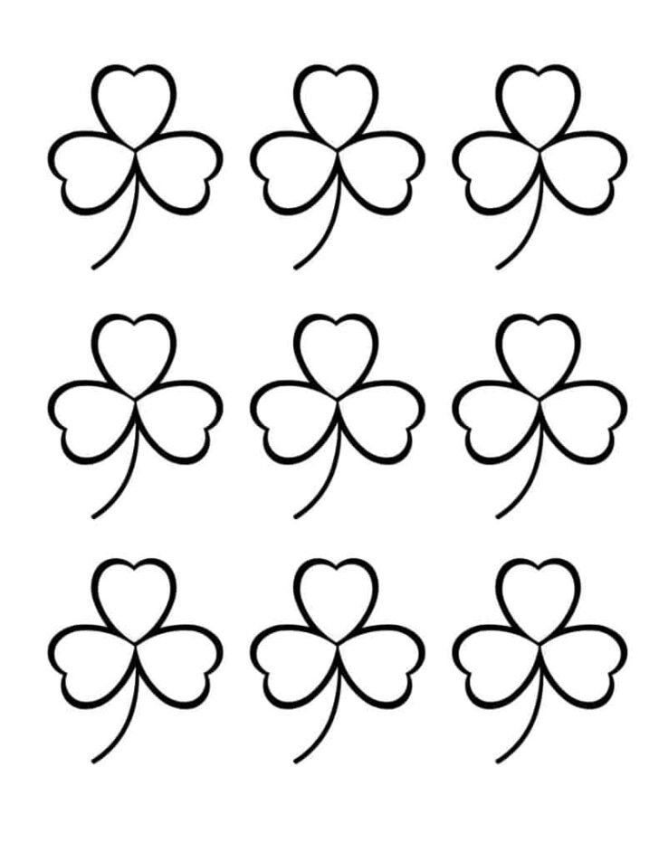 3 Inch Shamrock Template