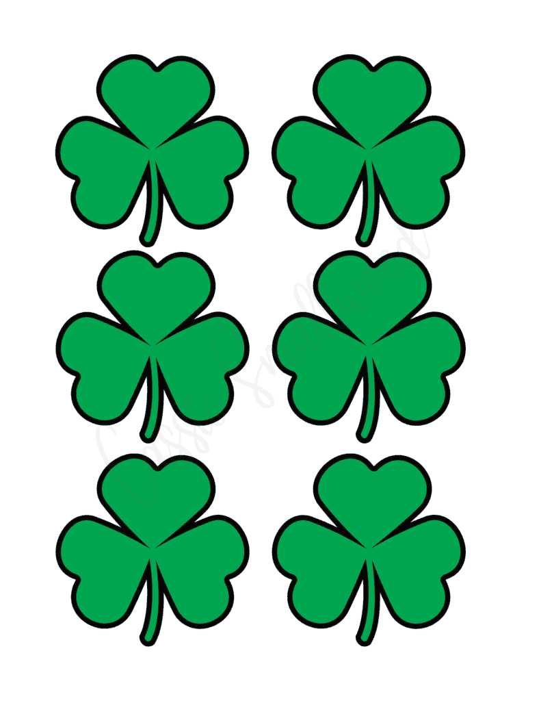 12 Unique Shamrock Templates (Free Printable) - Cassie Smallwood inside Cut Out Green Shamrock Template
