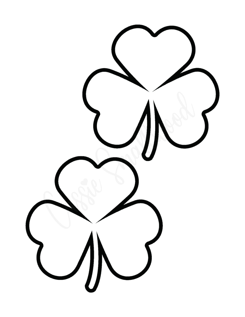 12 Unique Shamrock Templates (Free Printable) - Cassie Smallwood intended for Shamrock Printables Templates 2 Per Page