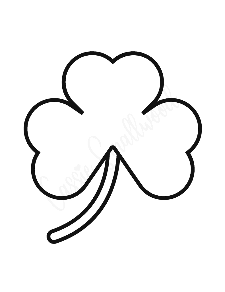 12 Unique Shamrock Templates (Free Printable) - Cassie Smallwood pertaining to Shamrock Whimscal Template Black And White