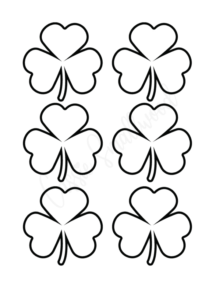Coloring Pages Shamrock Template Coloring Pages Shamrock Template