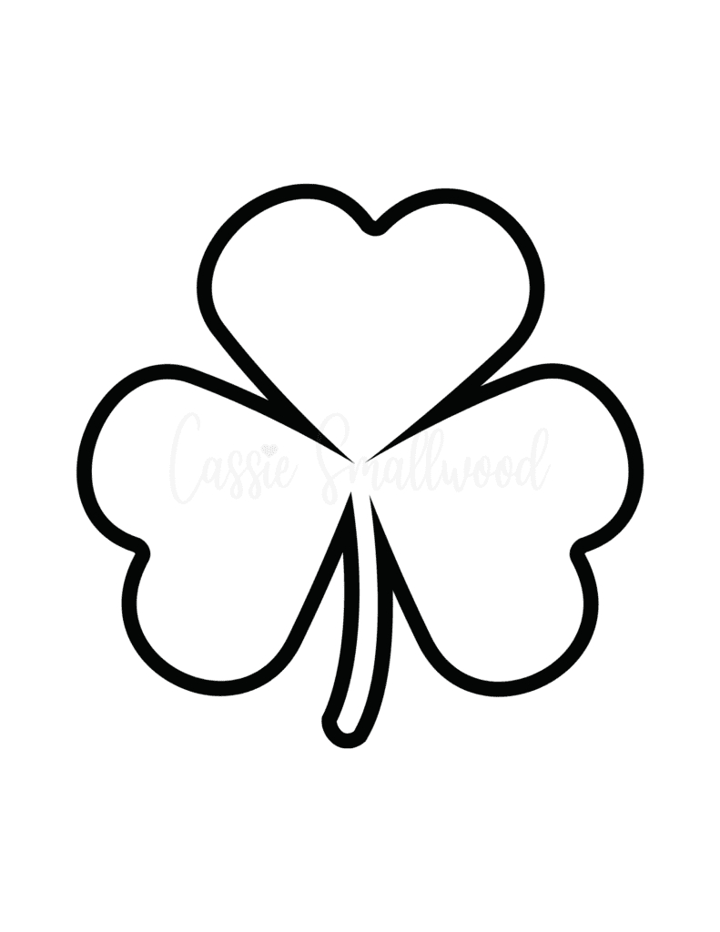 12 Unique Shamrock Templates (Free Printable) - Cassie Smallwood with regard to Large Shamrock Shape Template