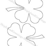 6 Inch Shamrock Template Large Printable Shamrock St. Patrick'S Intended For Diy St Patrick's Day Shamrock Templates