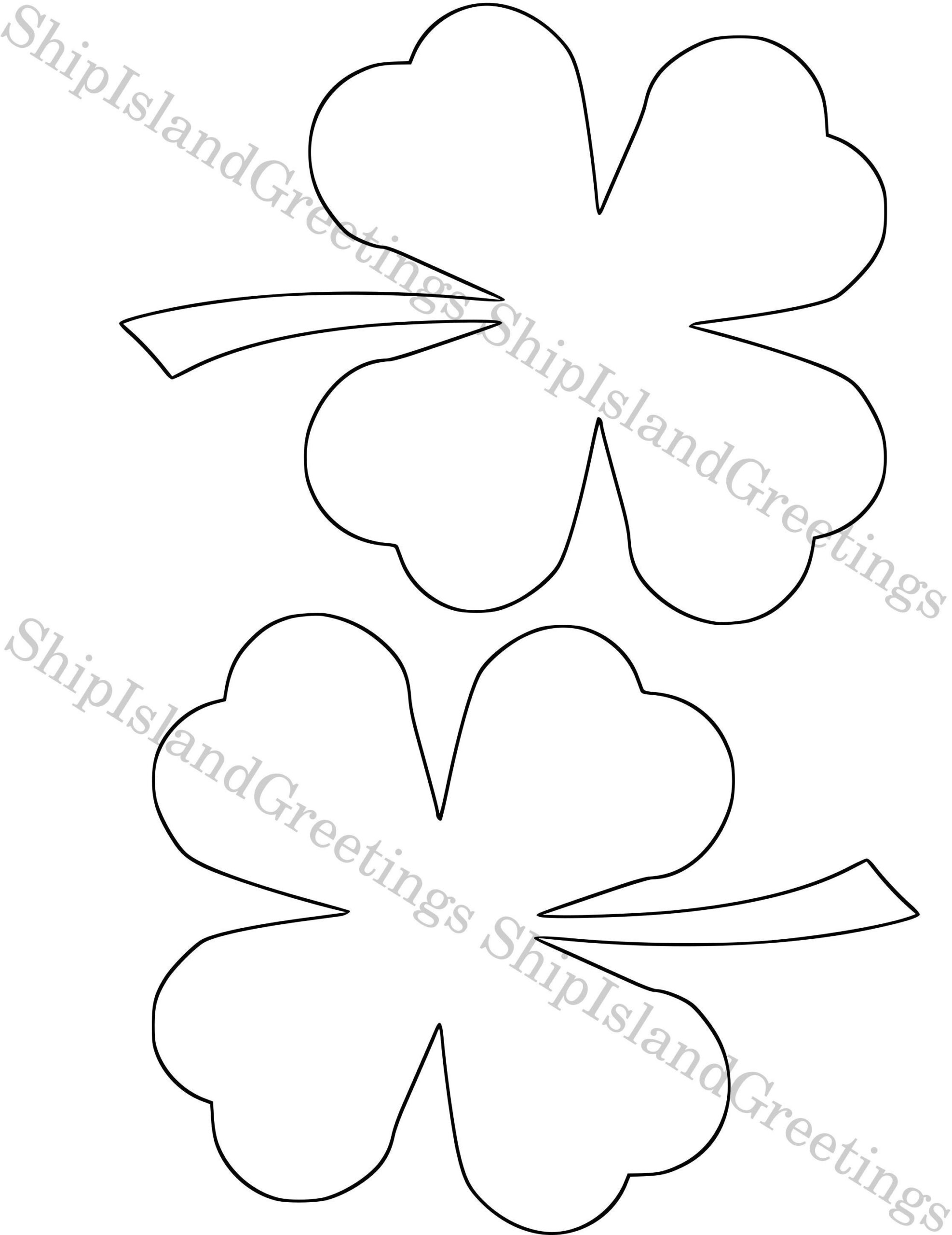 6 Inch Shamrock Template-Large Printable Shamrock-St. Patrick&amp;#039;S intended for Diy St Patrick&amp;amp;#039;s Day Shamrock Templates