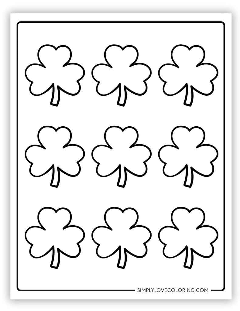 96 Shamrock Template Printables (Free Pdf Downloads) - Simply Love with Shamrock Man Free Black And White Template
