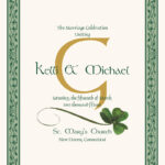 Celtic And Irish Wispy Shamrock Wedding Programs And Church Pertaining To Free Wedding Program Template With Shamrocks