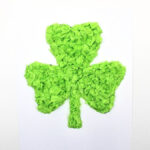 Crumpled Tissue Paper Shamrock (With Free Template!)   The Craft Within Shamrock Tissue Paper Template