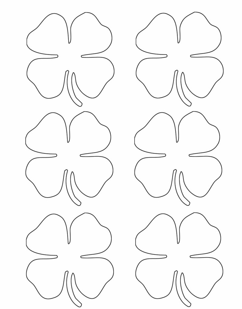 Cut And Paste Shamrock Wreath inside Cut And Paste Shamrock Template
