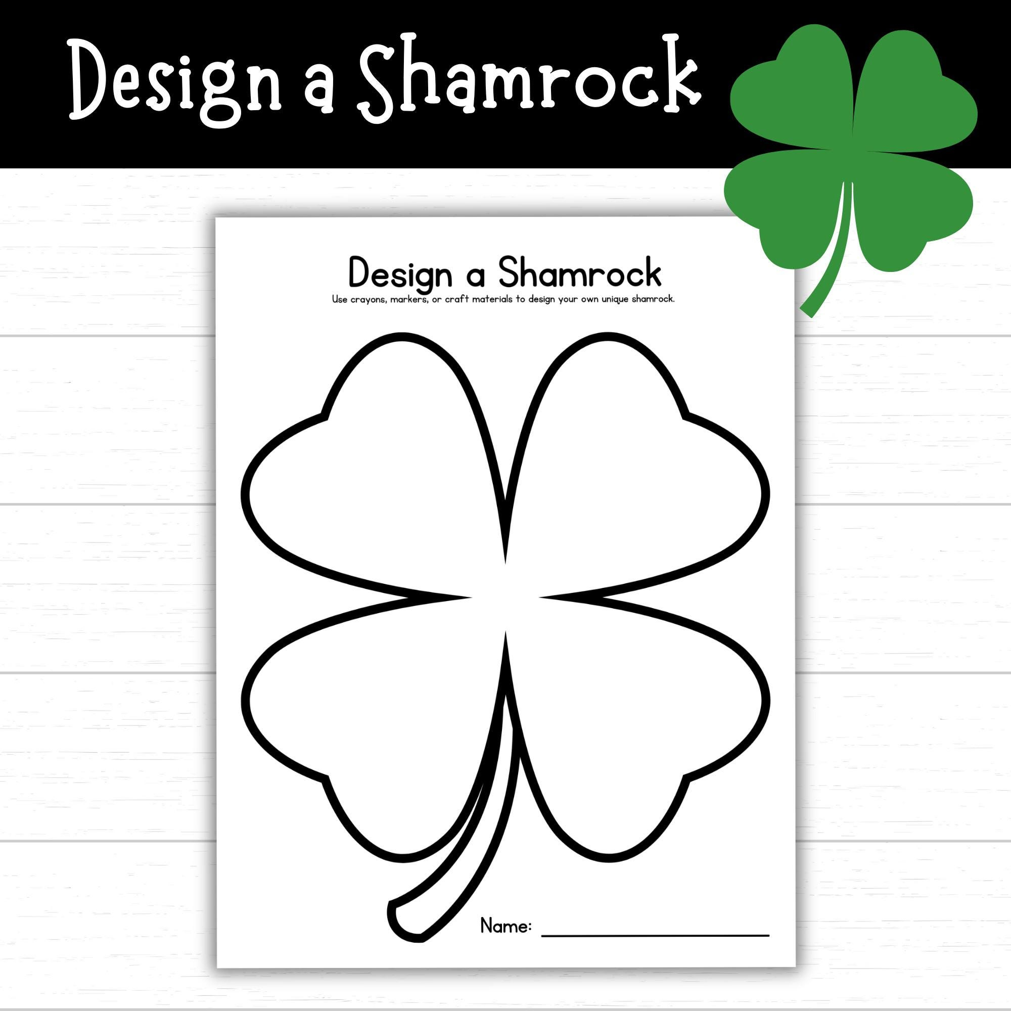 Design A Shamrock Printable Craft For Kids, Shamrock Template with regard to Shamrock Template For Preschoolers