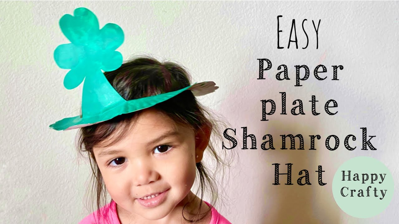 Diy Paper Shamrock Hat ☘️ | St. Patrick&amp;#039;S Day Crafts For Kids regarding Paper Plate Shamrock Hat Template