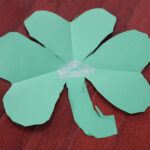 Easy Preschool Cutting Craft: Heart Shamrocks   Toddler Approved For Shamrock Template Made Out Hearts