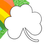 Easy Tissue Paper Shamrock For Kids   Fireflies And Mud Pies Pertaining To Rainbow With Shamrock Template