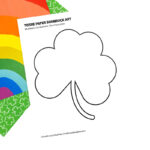 Easy Tissue Paper Shamrock For Kids   Fireflies And Mud Pies With Shamrock Tissue Paper Template