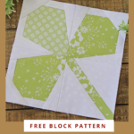 Free Pattern} Shamrock Fpp Block Pattern   4 Sizes <Img Src="Https With Regard To Shamrock Paper Piecing Template