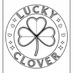 Free Printable Shamrock Coloring Page (9 Pdf Pages)   Easy With Regard To Heart Shaped Shamrock Template