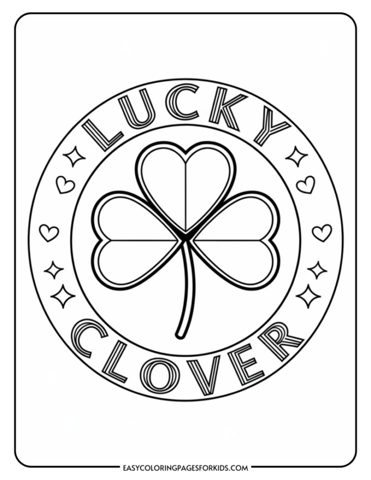 Heart Shaped Shamrock Template Heart Shaped Shamrock Template