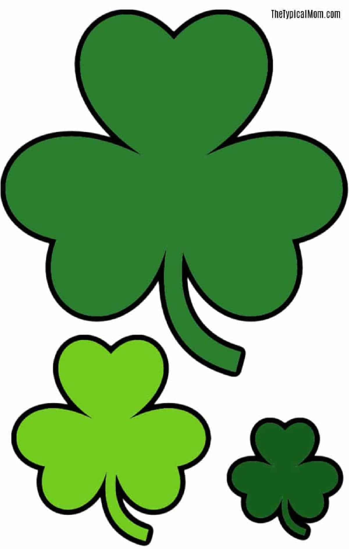 Free Printable Shamrock Coloring Pages (Pdf) regarding Printable Green Shamrock Template