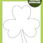 Free Printable Shamrock Template   Pjs And Paint In Shamrock Templates Printable Free