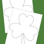 Free Printable Shamrock Template   Pjs And Paint Pertaining To Full Page Shamrock Template