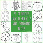 Free Printable Shamrock Templates: For Coloring Or St Patricks Day Pertaining To St Patricks Shamrock Template Printable