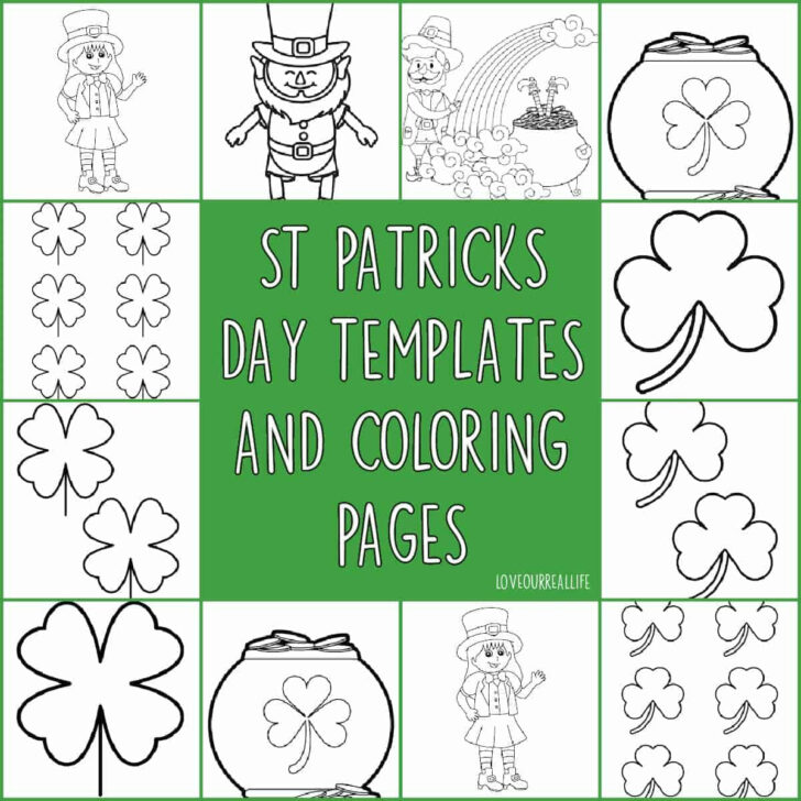 St Patricks Shamrock Template Printable