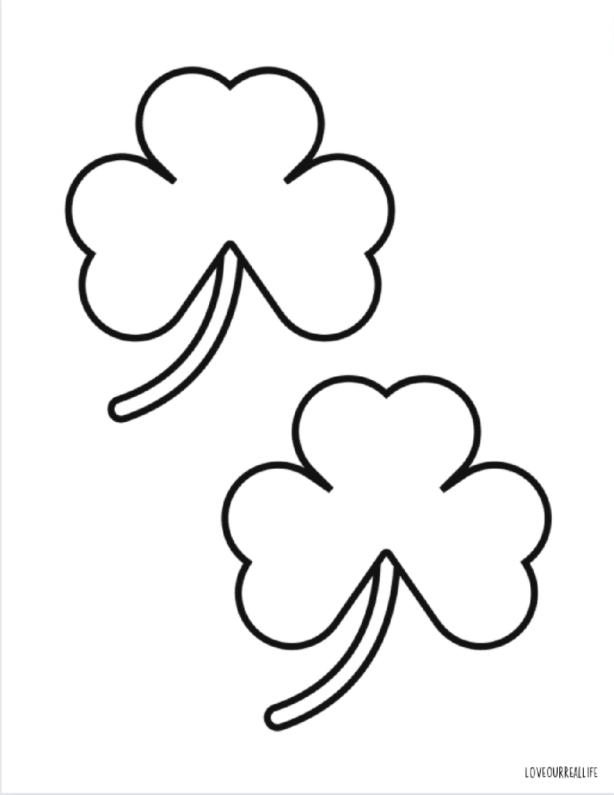 Free Printable Shamrock Templates: For Coloring Or St Patricks Day throughout Medium Size Shamrock Template