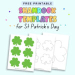 Free Printable Shamrock Templates (Includes Green Shamrocks With Regard To Shamrock Template With Lines For Writing
