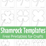 Free Printable Shamrock Templates   Small, Medium, Large For Large And Small Shamrock Template