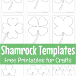 Free Printable Shamrock Templates   Small, Medium, Large In Small Shamrock Template Printable