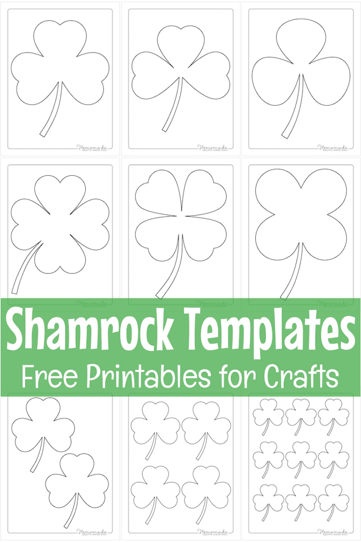 Free Shamrock Templates to Print