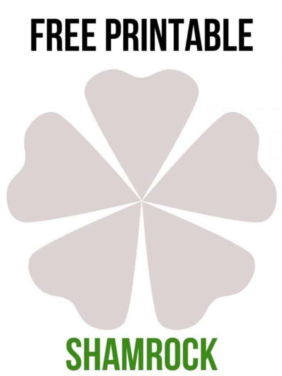 Free Printable Shamrock Templates - Sweet T Makes Three inside I Am Lucky Shamrock Template Free